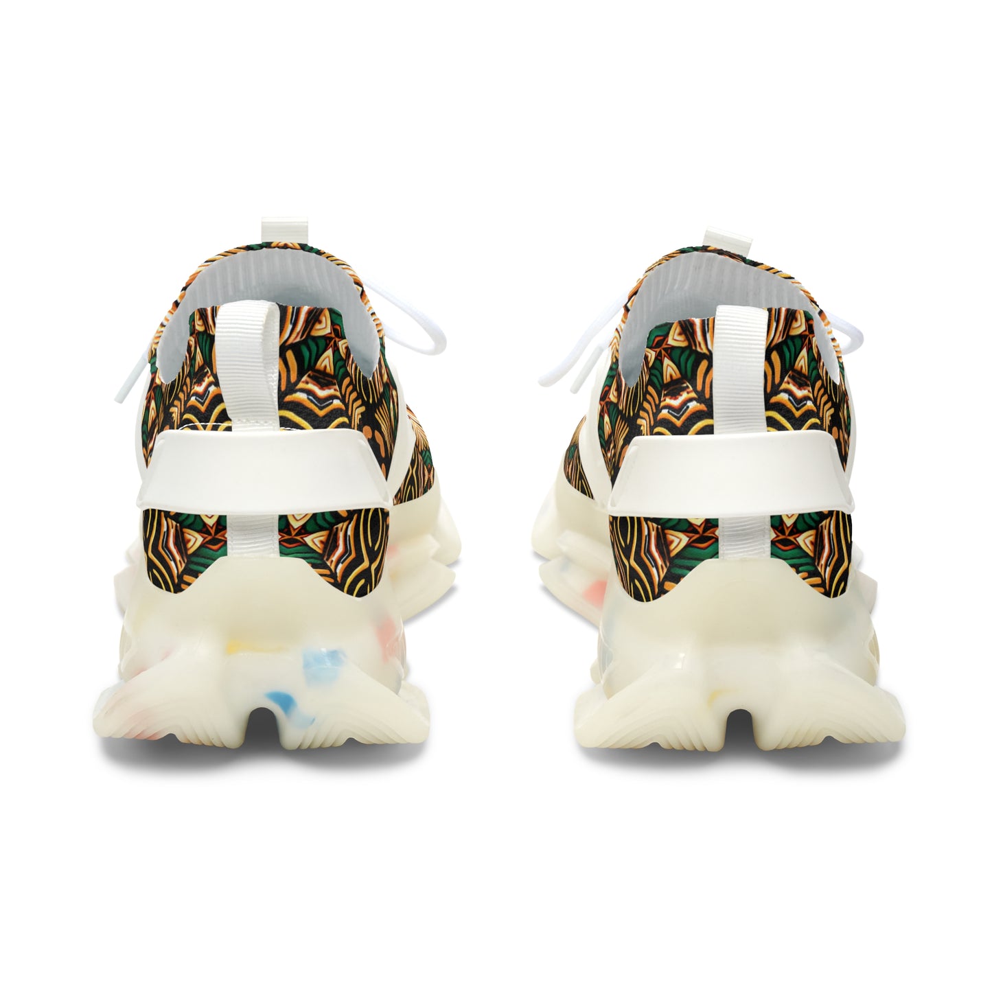 Women's Tribal Geometric Pattern Athletic Mesh Sneakers