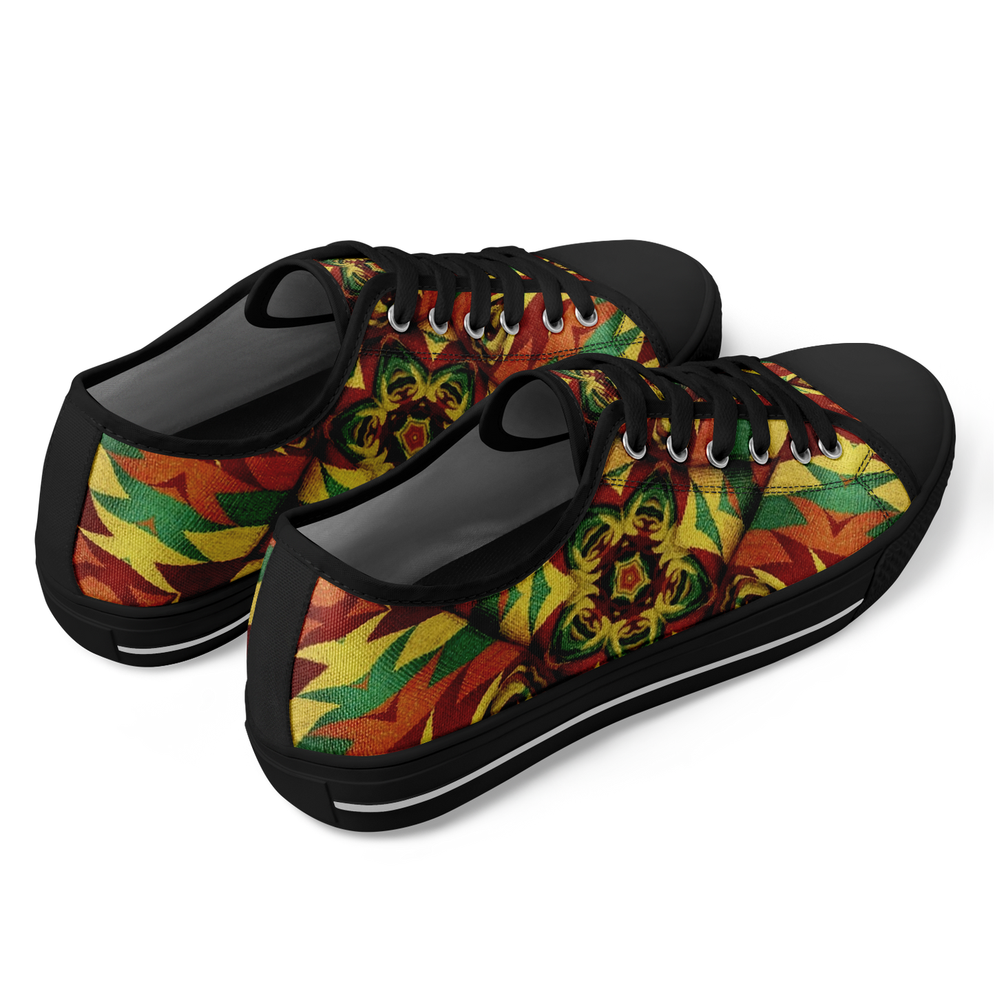Men's Bold Tribal Kaleidoscope Pattern All Over Print All Over Print Urban Peak Low Shoes