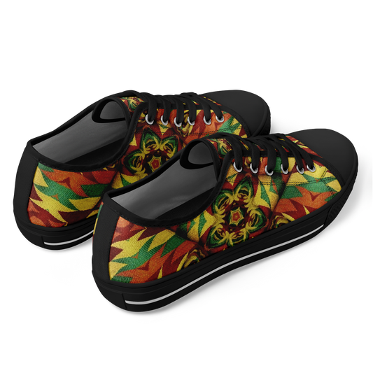 Men's Bold Tribal Kaleidoscope Pattern All Over Print All Over Print Urban Peak Low Shoes
