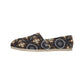 Women's Geometric Kaleidoscope Brown Pattern All Over Print  Classic Canvas Slip-On
