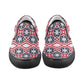 Men's Patriotic Red White Blue Geometric Unusual Slip-on Canvas Shoes