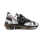 Men's Mesh Abstract Symmetry Pattern Athletic Sneakers