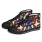 Men's Patriotic Stars & Cross Kaleidoscope Pattern All-Over Print Urban Peak High Top Shoes