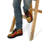 Men's Red Bold Tribal All-Over Print Core Low Shoes