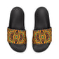 Men's Vibrant African Kente Geometric Removable-Strap Sandals