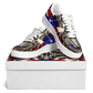 Women's Patriotic Star Kaleidoscope Pattern All-Over Print Core Low Shoes