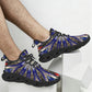 Men's Starburst Patriotic Colors Pattern All-Over-Print Twisted Sole Sneakers