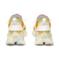 Women’s Bright Orange Abstract All Over Print Athletic Mesh Sneakers