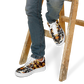 Men's Golden & White Kaleidoscope Pattern All-Over Print Core Low Shoes