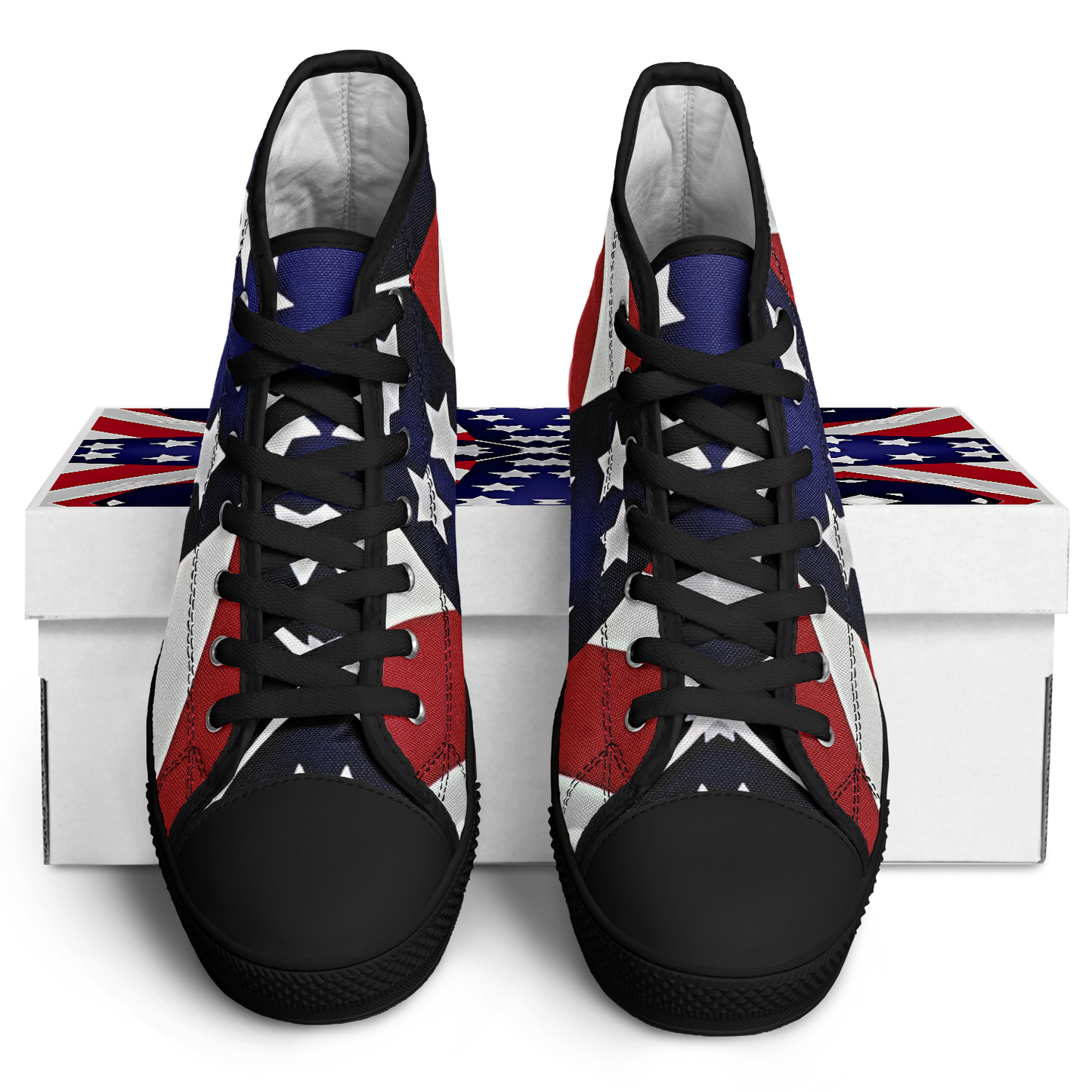 Men's Patriotic Star Flag Urban Peak High Top Shoes