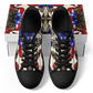 Men's Patriotic Stars & Cross Kaleidoscope Pattern All-Over Print Urban Peak Low Shoes