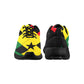 Women's Ghana Flag & Black Star Pattern All-Over Print Athletic Shoes