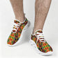 Men's African Kente Geometric Star Pattern All-Over Print Twisted Sole Sneakers
