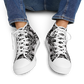 Men’s Black Intricate Silver Chain Tattoo Pattern High Urban Peak High Top Shoes