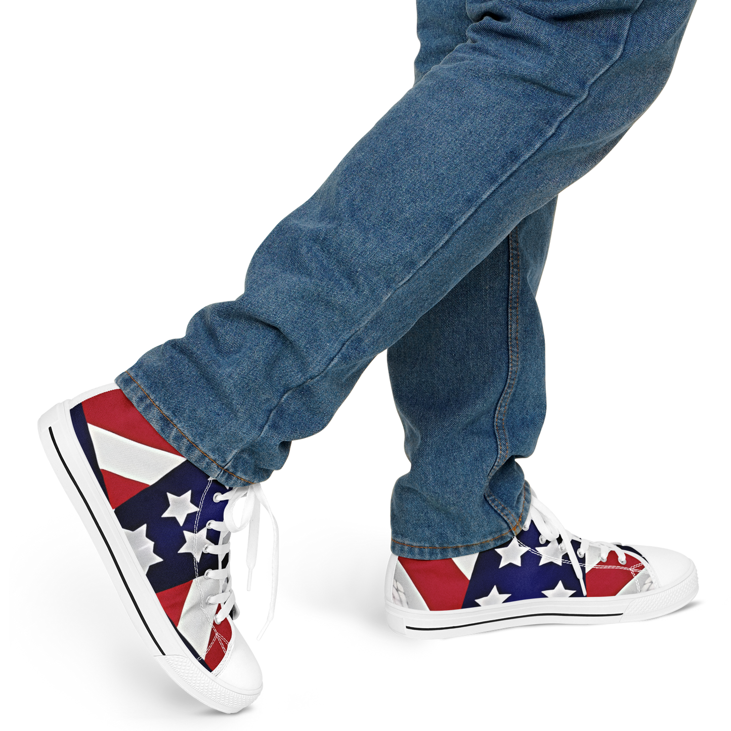 Men's Patriotic Star Flag Urban Peak High Top Shoes
