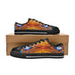 Women' Abstract Flame Kaleidoscope Pattern All Over Print Low Top Canvas Shoes