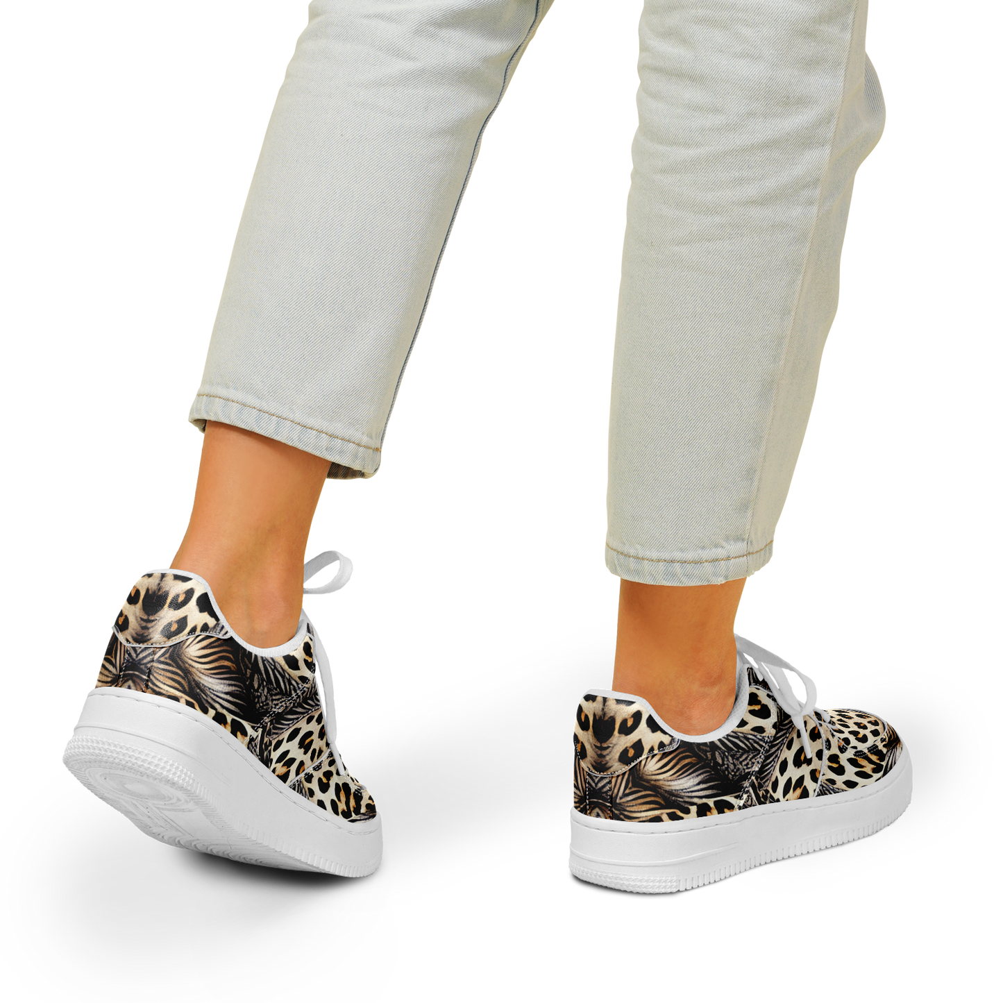 Women's Kaleidoscope Leopard Pattern All-Over Print Core Low Shoes