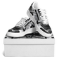 Men' Monochrome Gothic Kaleidoscope Pattern All Over Print Core Low Shoes