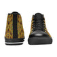 Men's Bold African Kente Inspired Pattern All-Over Print High Top Canvas Shoes