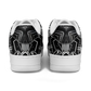 Men' Monochrome Gothic Kaleidoscope Pattern All Over Print Core Low Shoes