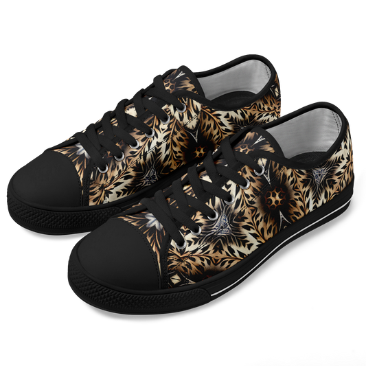 Women's Leopard Kaleidoscope Pattern All-Over Print Urban Peak Low Shoes
