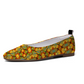 Women's Unisex Flat Leather Comfortable Round Toe Shoes