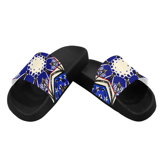 Women's Kaleidoscope Star Pattern All-Over Print Slide Sandals