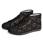 Men's Geometric Floral Pattern in Black & Brown Urban Peak High Top Shoes