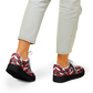 Women's Red Geometric Kaleidoscope Core Low Shoes