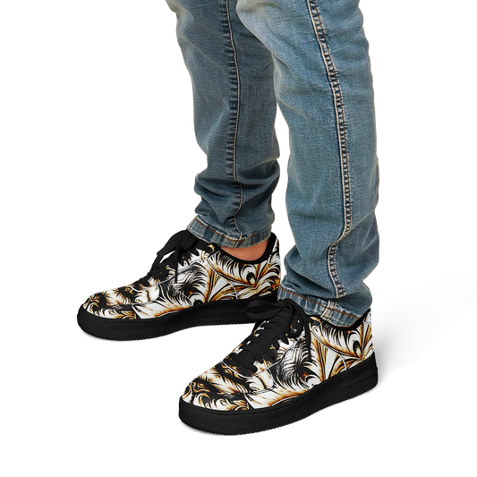 Men's Golden Baroque All-Over Print Core Low Shoes