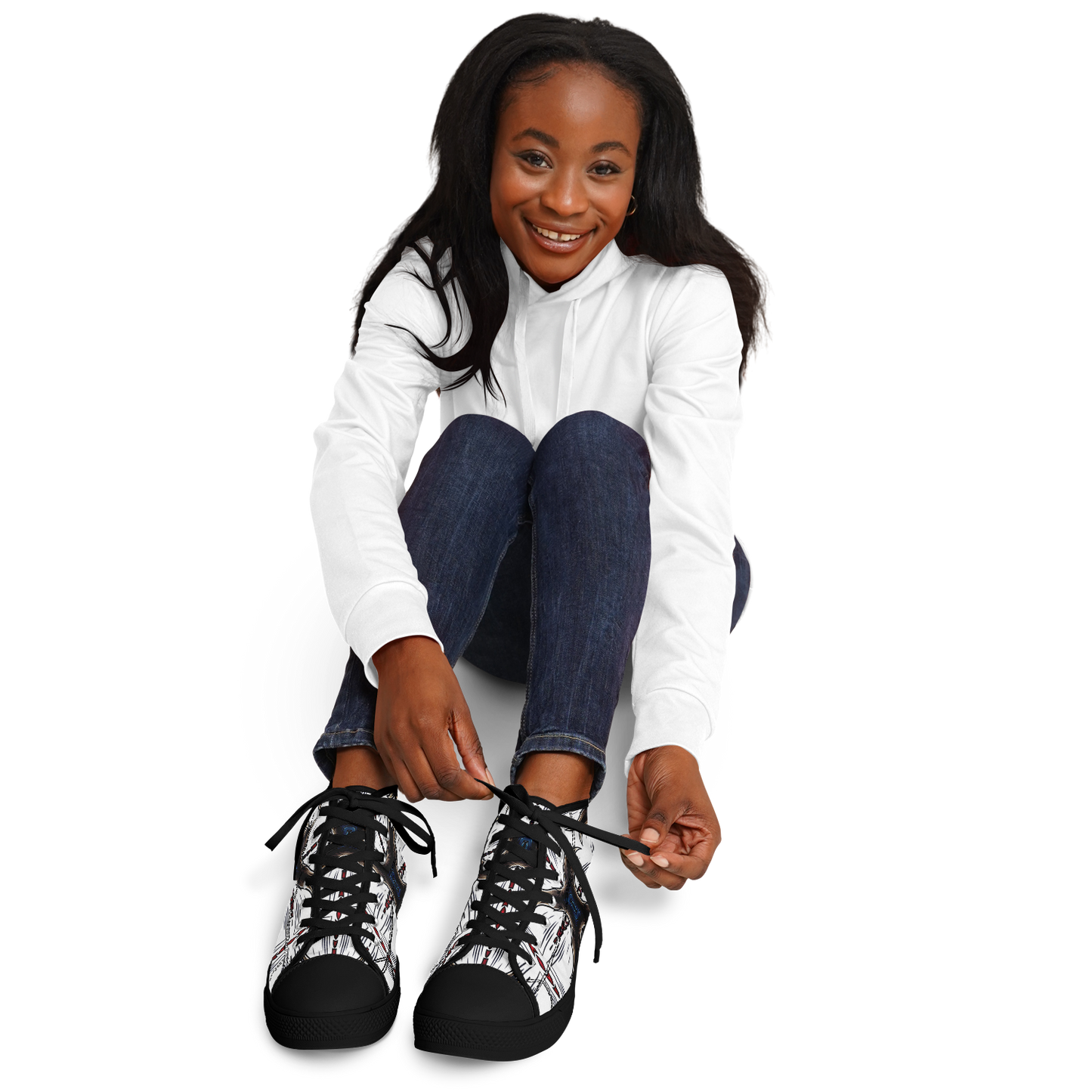 Women's Abstract Symmetry Pattern Urban Peak High Top Shoes