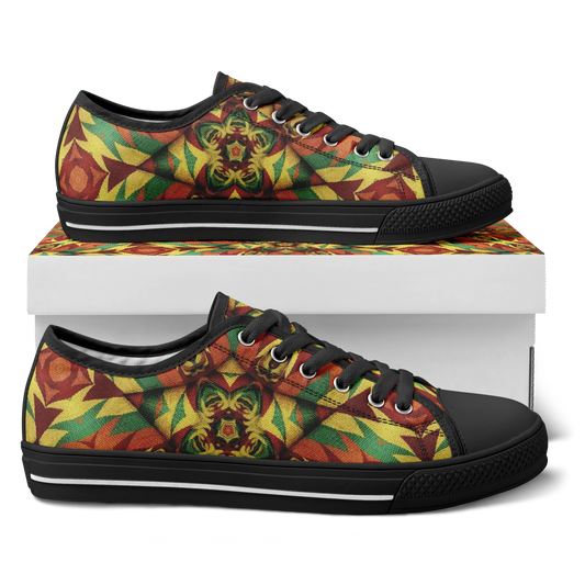 Women's Bold Tribal Kaleidoscope Pattern All Over Print All Over Print Urban Peak Low Shoes