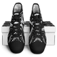 Men's Black & White Kaleidoscope Pattern All Over Print Urban Peak High Top Shoes