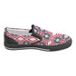 Women's Patriotic Red White Blue Geometric Unusual Slip-on Canvas Shoes