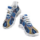 Women's Abstract Blue Geode Kaleidoscope Pattern All Over Print Twisted Sole Sneakers