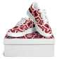 Women's Red Geometric Kaleidoscope Core Low Shoes