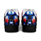 Men's Red White Blue Geometric Pattern All-Over Print Core Low Shoes