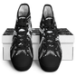 Women's Black & White Kaleidoscope Pattern All Over Print Urban Peak High Top Shoes