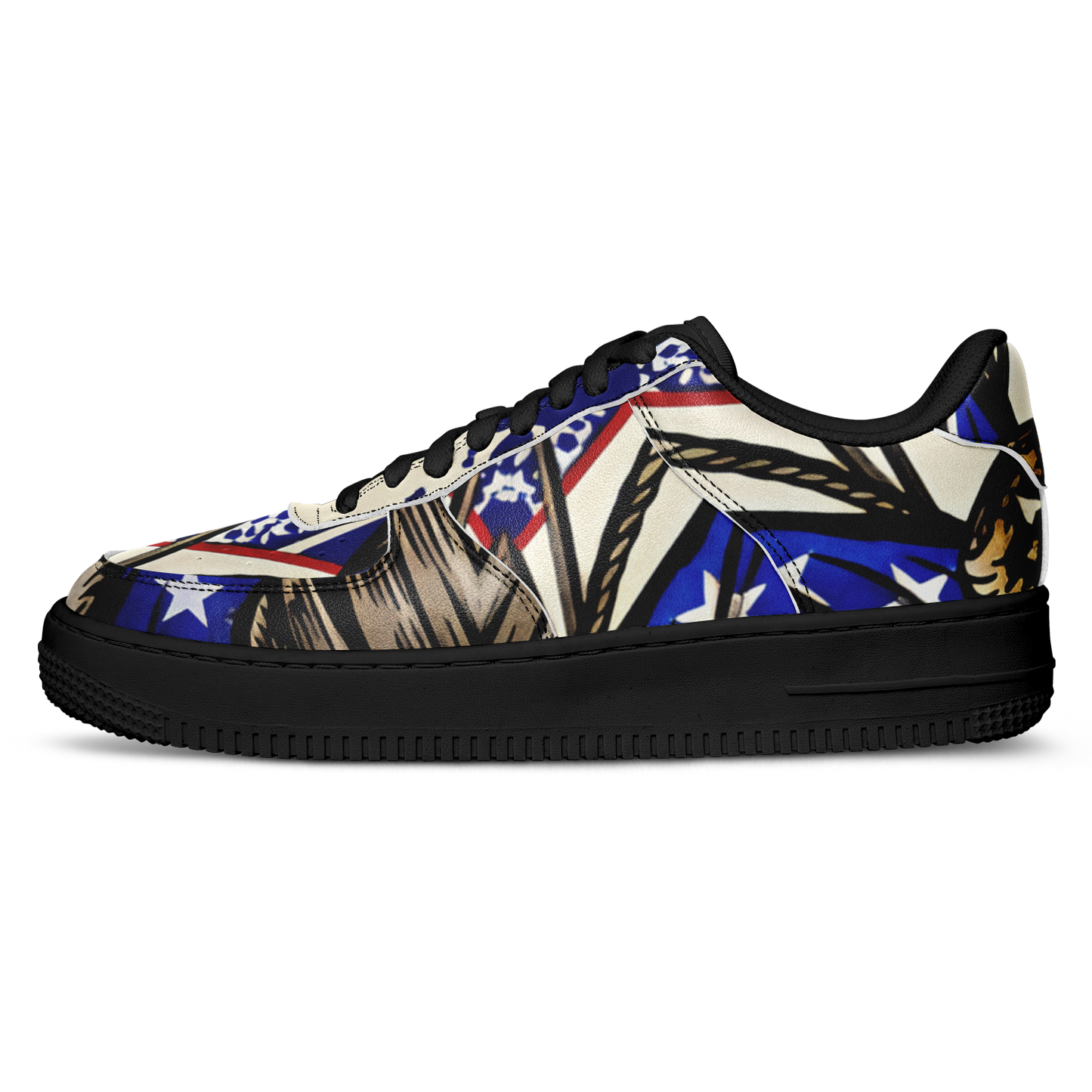 Women's Kaleidoscope Star Pattern All-Over Print Core Low Shoes