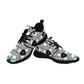 Men's Kaleidoscope Geometric Pattern All Over Print Pull Loop Sneakers
