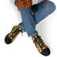 Men's Golden Geometric Mosaic Pattern Urban Peak High Top Shoes
