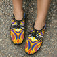Women's Abstract Sunburst Pattern All Over print Outdoor Training Shoes