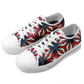 Men's Red, White & Blue Geometric Star Pattern All-Over Print Urban Peak Low Shoes
