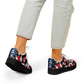 Women's Red White Blue Geometric Pattern All-Over Print Core Low Shoes