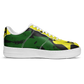 Men's Red Yellow Green and Black Stars Pattern All Over Print Urban Peak High Top Shoes