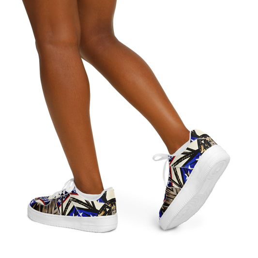 Women's Kaleidoscope Star Pattern All-Over Print Core Low Shoes
