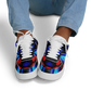 Men's Blue & Red Kaleidoscope Pattern All Over Print Core Low Shoes