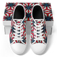 Men's Red, White & Blue Geometric Star Pattern All-Over Print Urban Peak Low Shoes