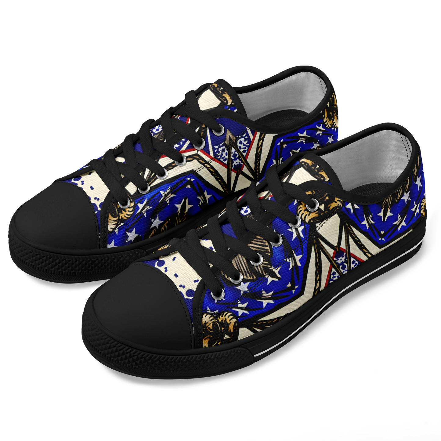 Men's Kaleidoscope Star Pattern All-Over Print Urban Peak Low Shoes