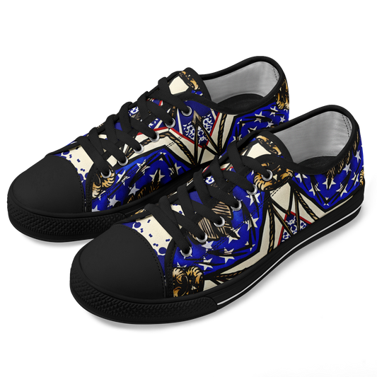 Men's Kaleidoscope Star Pattern All-Over Print Urban Peak Low Shoes